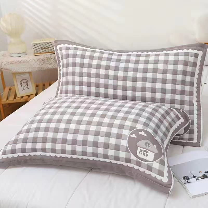 Thickened Extra-Large Gauze Cotton Pillowcases for Adults, Durable, Comfortable, Breathable, Bulk Wholesale for Students