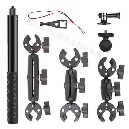 Outdoor Riding U-Shaped Double-Ended Clamp Selfie Stick Action Camera Crab Clamp Double-Ended Super Clamp Motorcycle Super Clamp