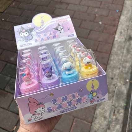 Sanrio Cartoon Landscape Pencil Sharpener Fun Doll Pen Sharpener Children's Portable Pencil Sharpener Compact Pencil