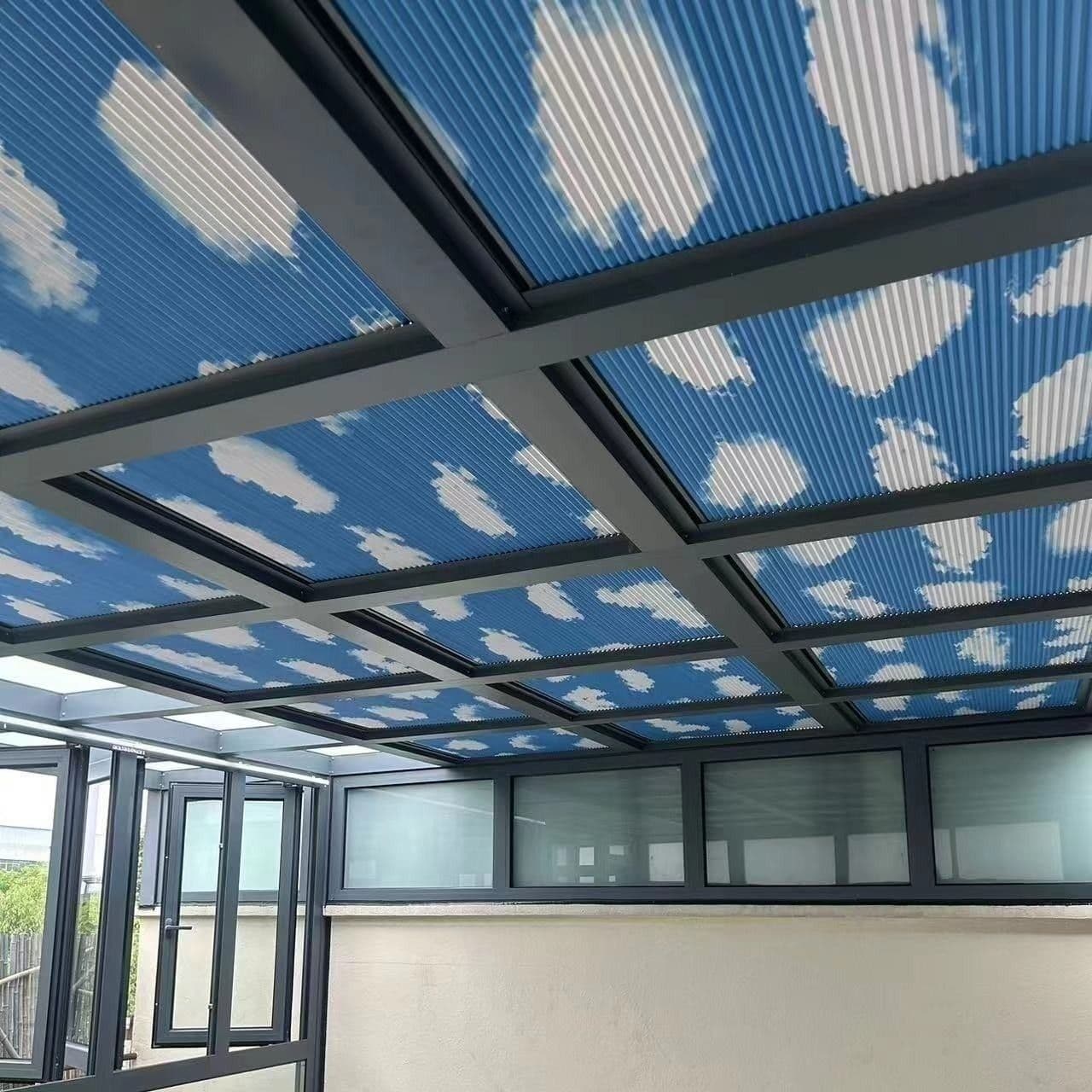 Nationwide Honeycomb Shades for Sunrooms, Sunshade Ceiling Blinds, Skylight Insulation, Sunscreen Curtains