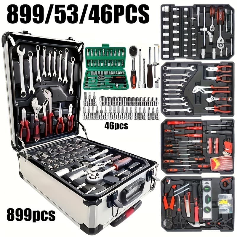 2026 New Cross-border Drop Shipping 899/53/46 Set of Tools, Portable 4-layer Cross-border