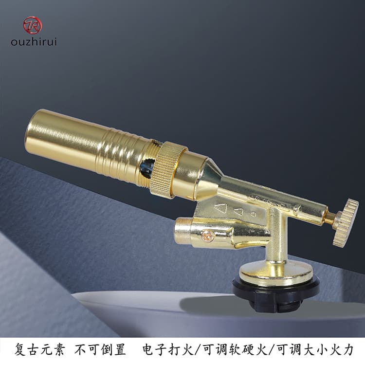 Flamethrower Torch, Non-Tiltable, Electronic Ignition, Cartridge Gas, for Pig Hair Removal, Baking, Welding, Model 8801