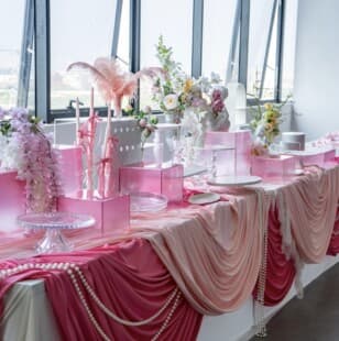 Dessert Table Display Gradient Acrylic Tea Break Stand for Opening, Hotel, Wedding, Cold Buffet, Dessert Table
