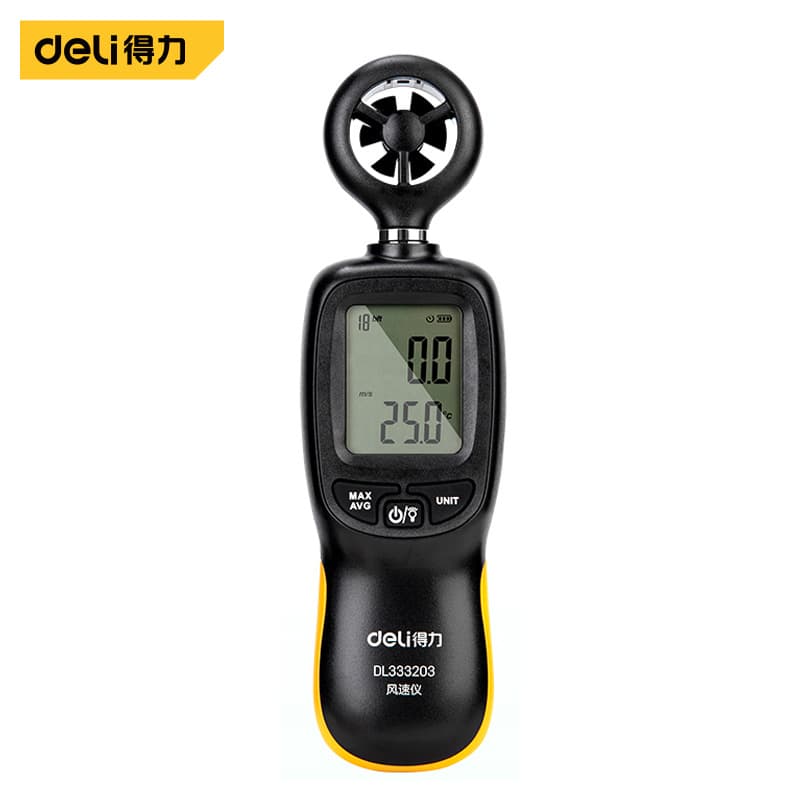 Deli DL333203 Handheld High Precision Anemometer Wind Speed and Volume Tester