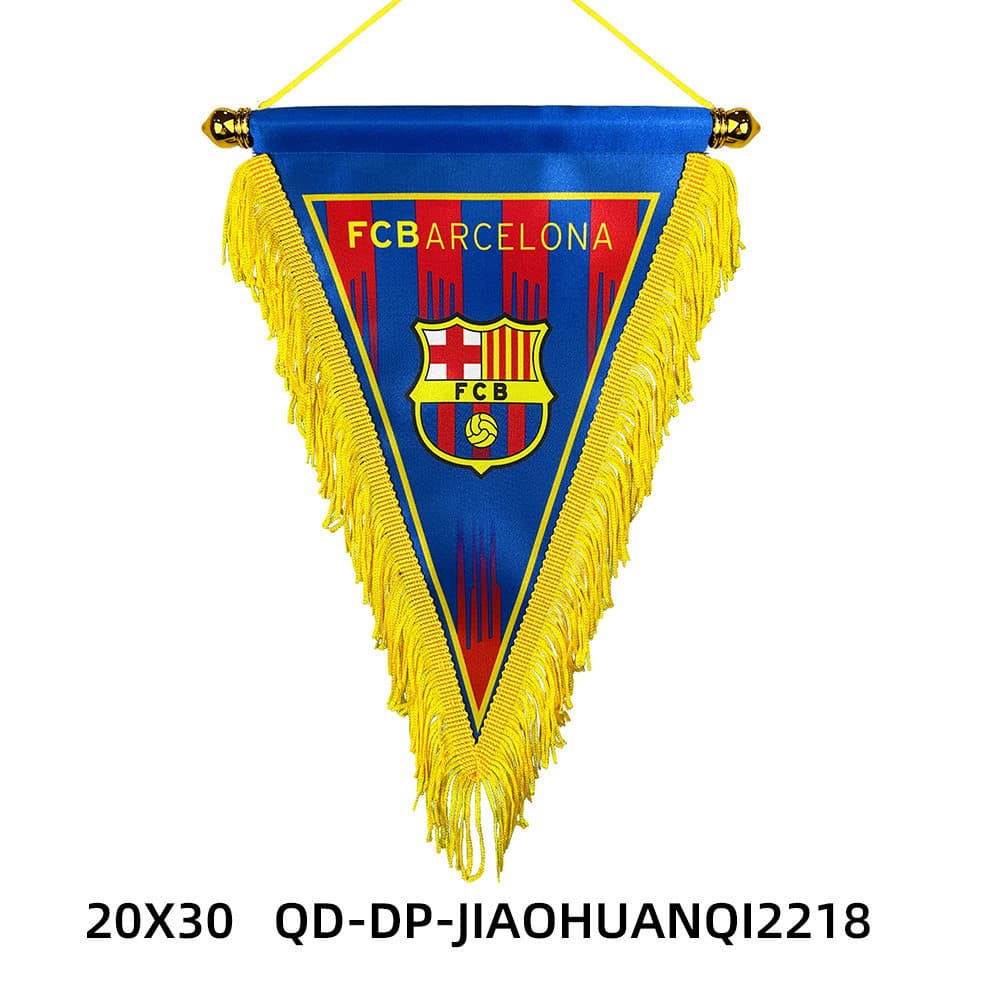 Club World Cup Football Team Exchange Flag, Mobile Red Flag, Club Team Flag, Small Pennant, Award Flag, World Cup Fan Supplies