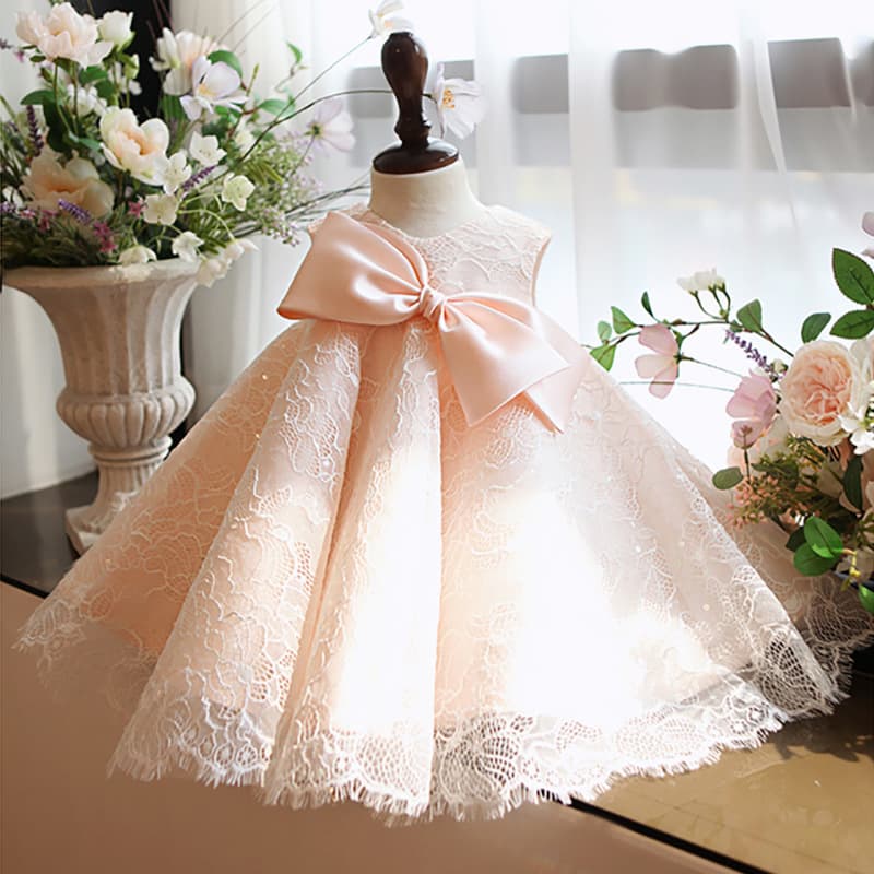 Korean-style Children's Princess Dress Birthday Piano Performance Tutu Dress Baby Girl First Birthday Gown
