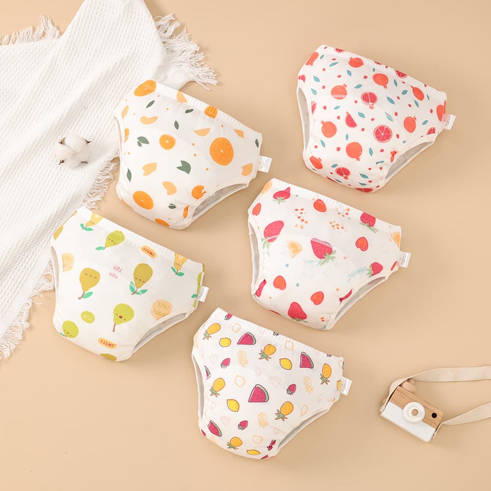 Infant potty training pants for boys and girls learning underwear waterproof washable diaper-free pee-proof cloth diaper