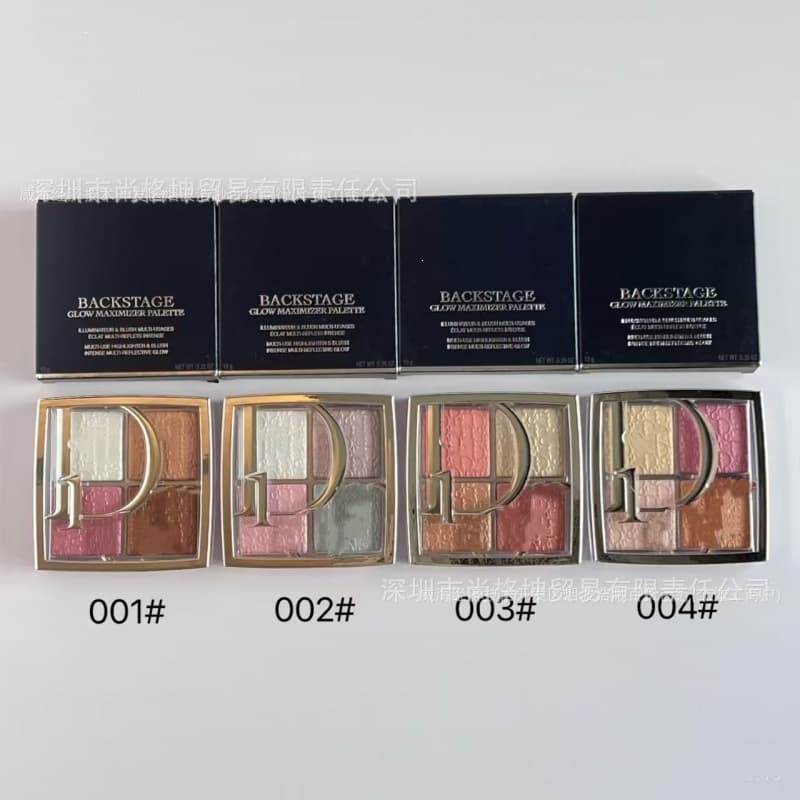 Cross-border Top Brand 2025 New Edition Di Home Backstage Four-Color Highlight Face Palette #001 002 003 004