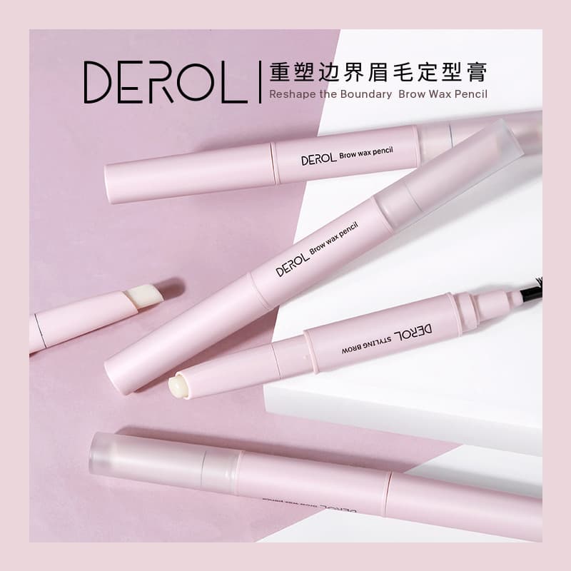 Cross-border Bestseller DEROL Double-Ended Eyebrow Styling Cream Natural Setting Eyebrow Gel Soap Wax Brow Fixative