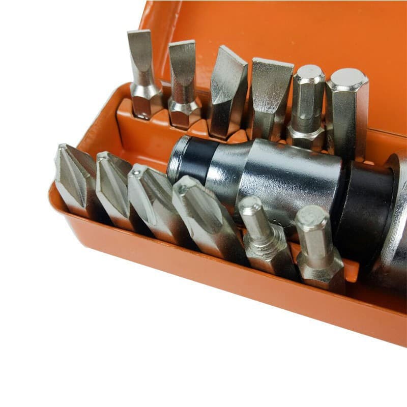 Factory direct sales 13-piece impact bit set screwdriver set iron box chromium vanadium steel special price