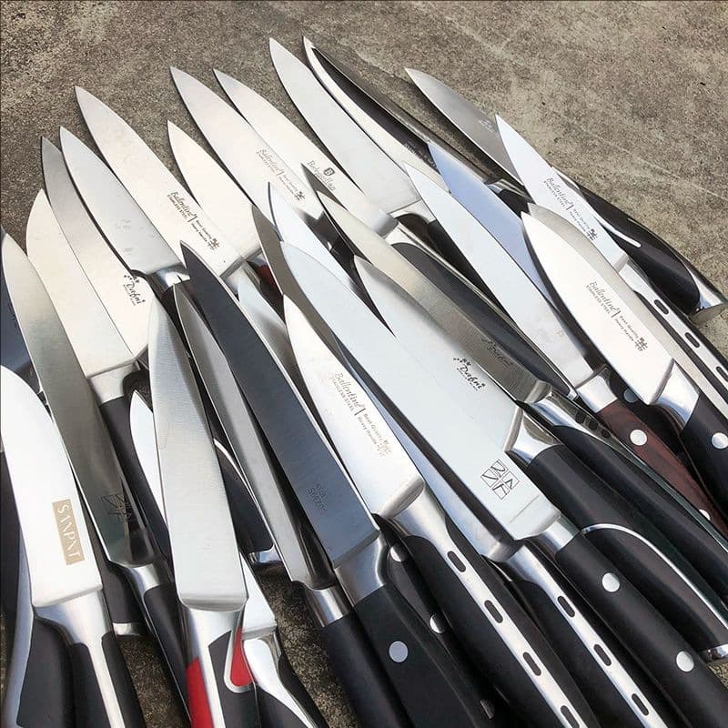 Stock Foreign Trade Small Knife Fruit Knife Kitchen Peeler Multi-Function Fruit Knife Integrated Stainless Steel Small Knife