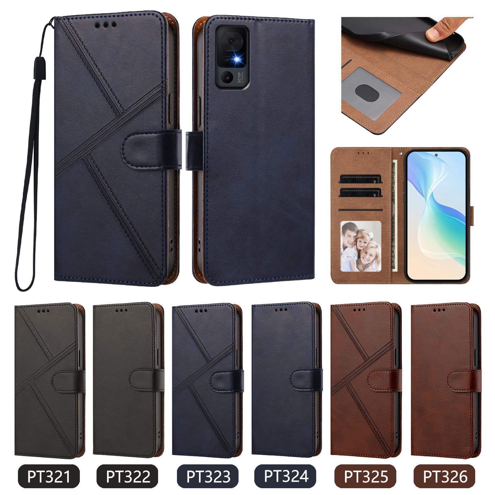 For Xiaomi 17T PRO Skin-feel Poco X8 Pro Max Wallet Card Slot Business Case