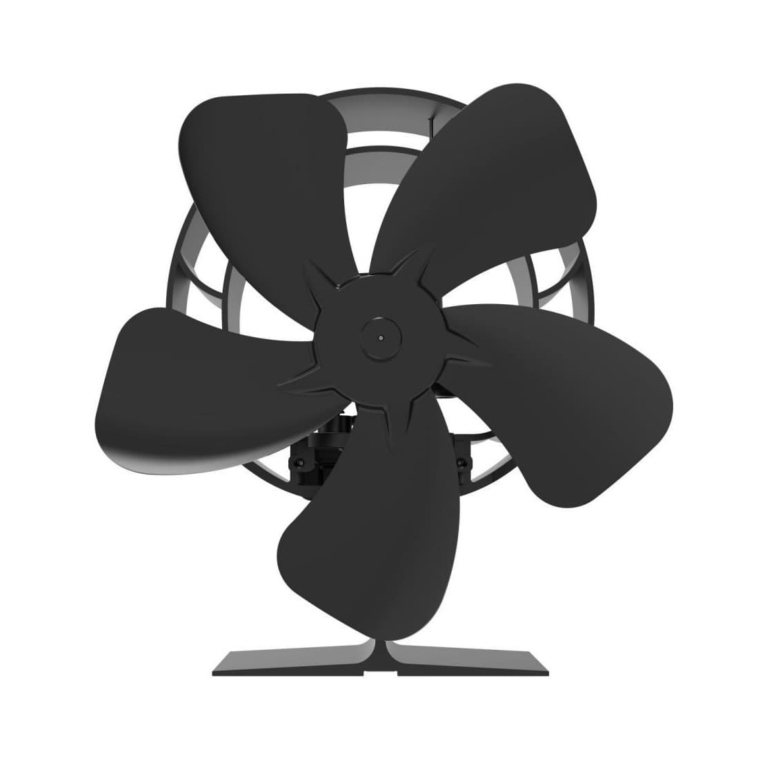 Cross-border Exclusive Heat Powered Fireplace Fan 60° Oscillation Stove Thermal Circulator Silent Heating