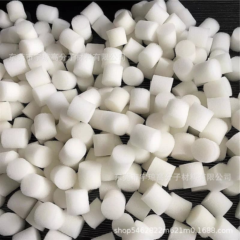 Polyester filter cotton cylindrical dustproof and breathable sponge filter pad for ventilator air secondary filtration white sponge column