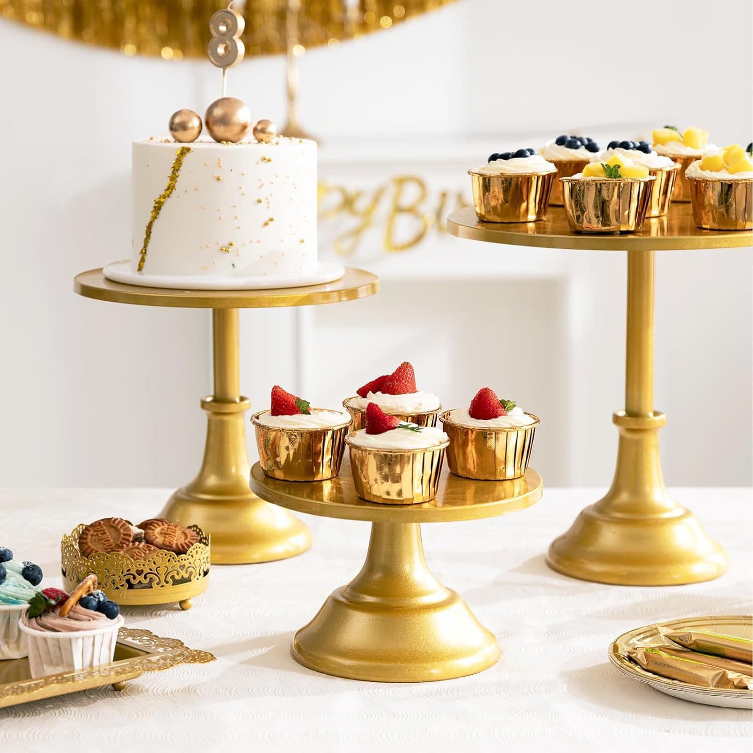 Wedding Iron Cake Stand Party Low Cake Display Stand Wedding Dessert Table Cake Plate Props Set Light Luxury