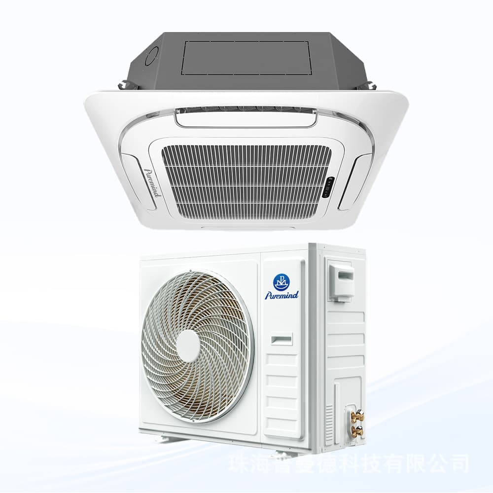 Cross-border Export Commercial Office Central Air Conditioning Embedded Ceiling Cassette One-to-One Heating and Cooling Smart Inverter Air Conditioner