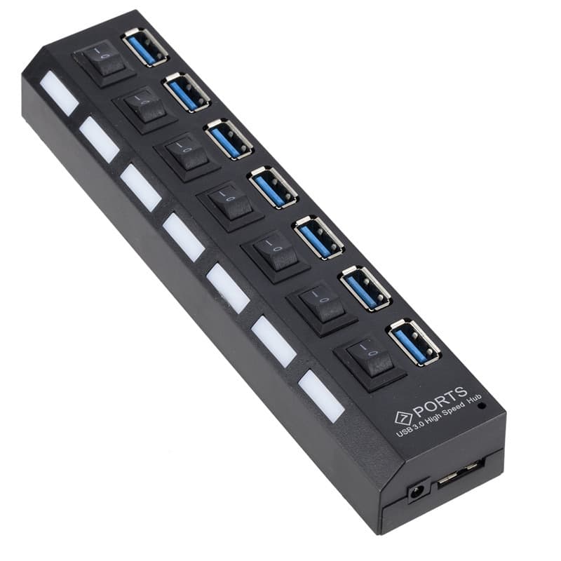Factory Supply Independent 7-Port 3.0 Hub USB 3.0 High-Speed HUB