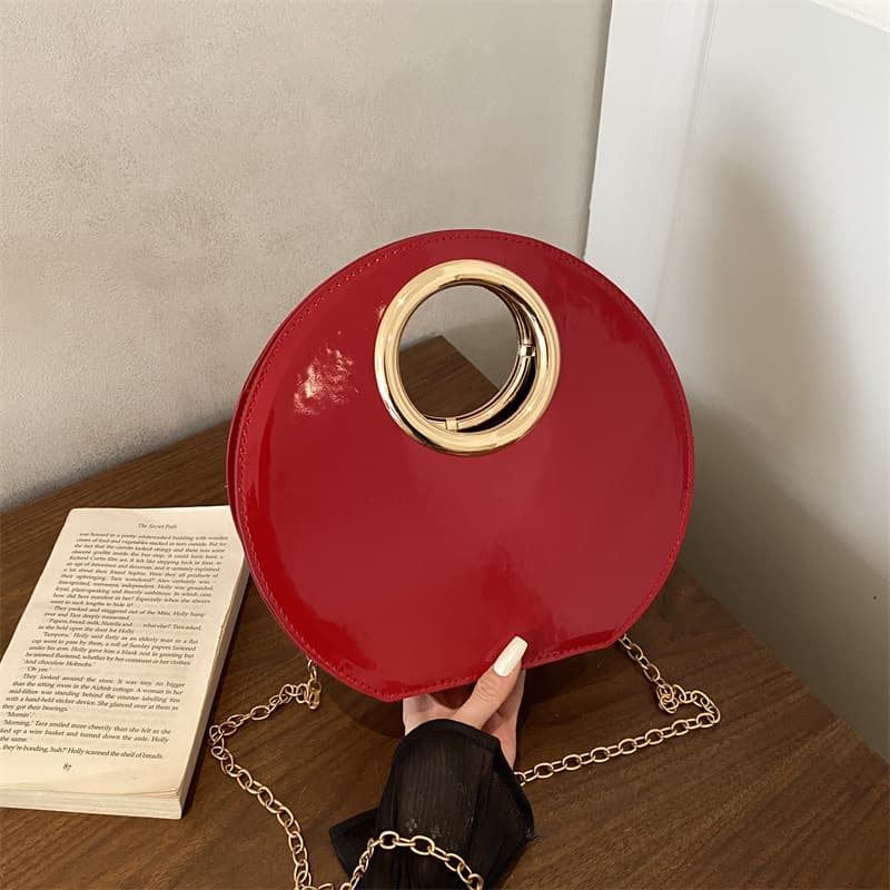 2026 Summer New Fashion Simple High-End Niche Design Versatile Chic Shoulder Crossbody Round Ring Handbag