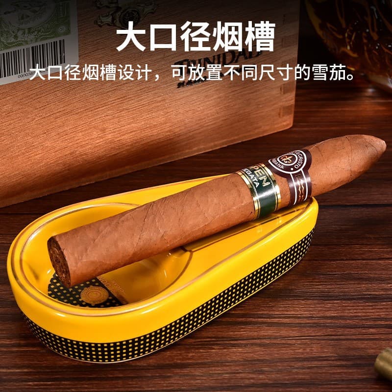 Cigar Ashtray Large Diameter Ceramic Ashtray Creative Single Cigar Ashtray Smoking Set