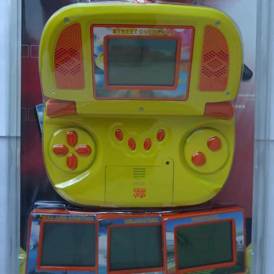 Computer Game Console with Handles, Dual-Player Cartridge Game Console 3-in-1, Handheld Video Games
