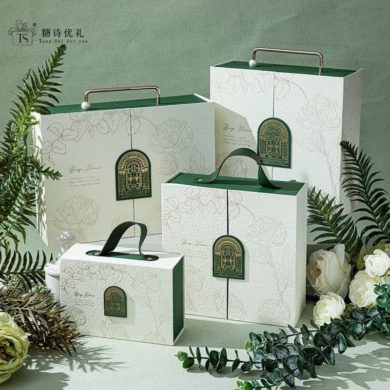 Luxurious mirror, festive light luxury, high-end sense, bridesmaid and souvenir handbag, empty box, wedding return gift, candy box, gift box