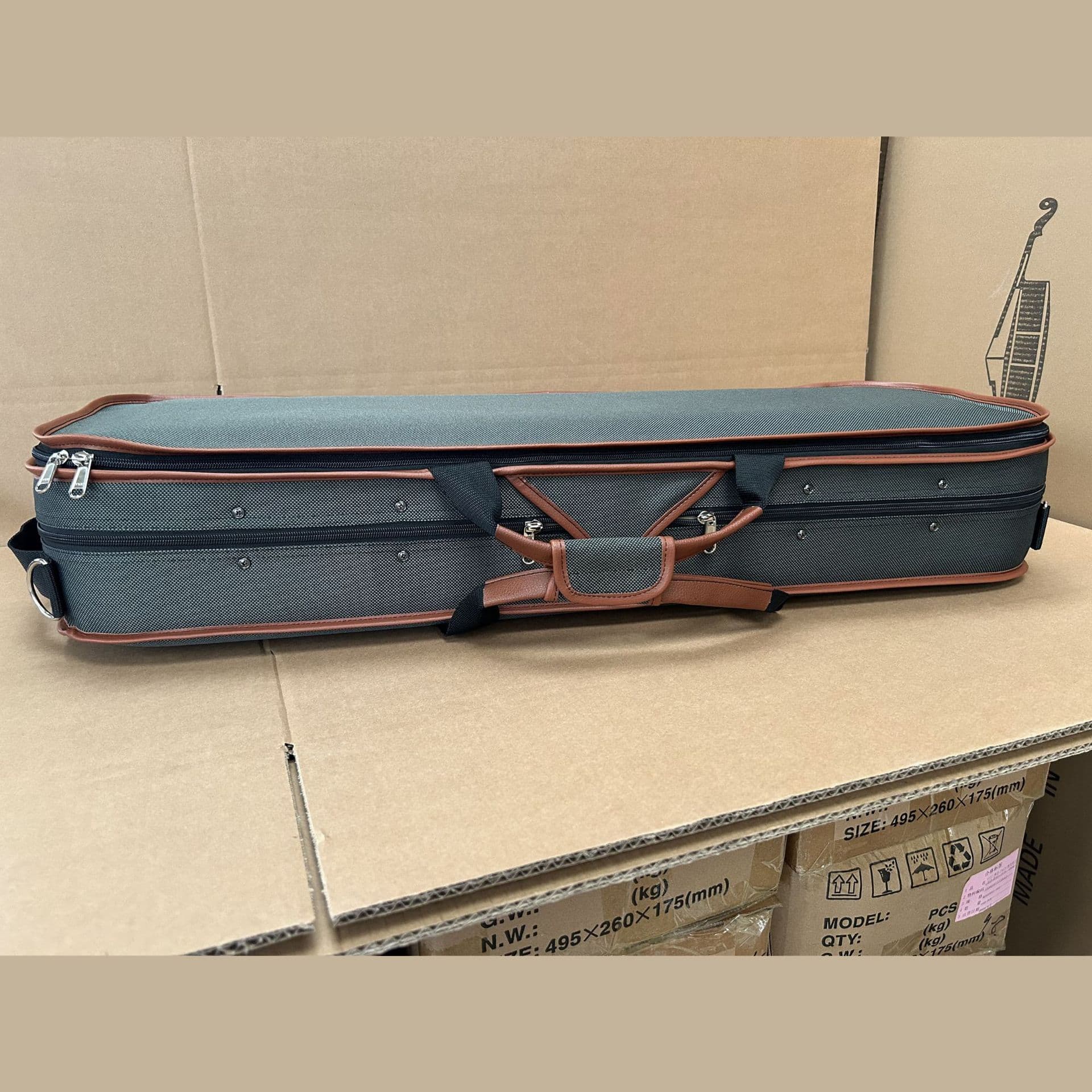High-end violin box, square box, single shoulder and double shoulder P waterproof Oxford cloth violin accessories