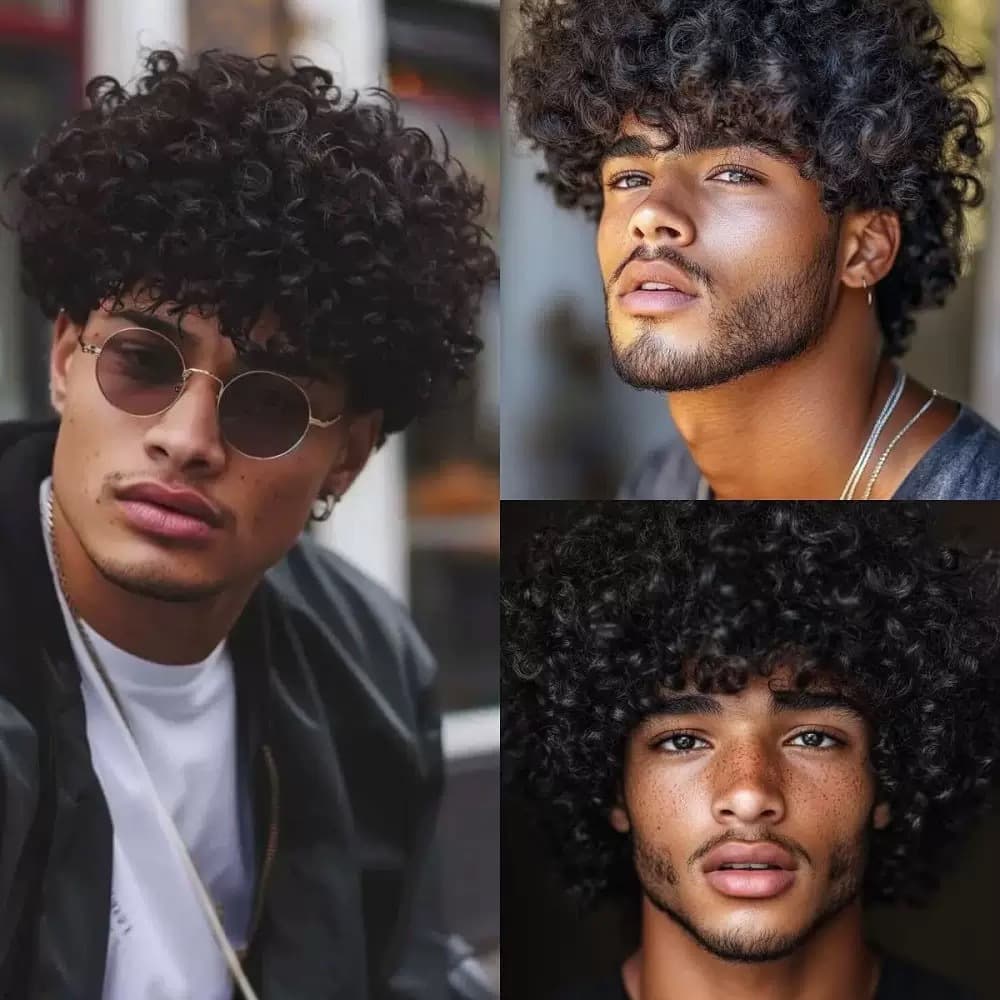 Cross-border Wig European and American Men's Short African Wig 70s Curly Disco Wig Men's Short Curly Wig Wholesale