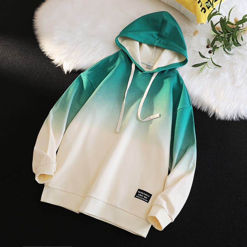 Hong Kong style tiled carpet style spring and autumn new men's sweatshirts versatile youth handsome long-sleeved T-shirts round neck sweatshirts