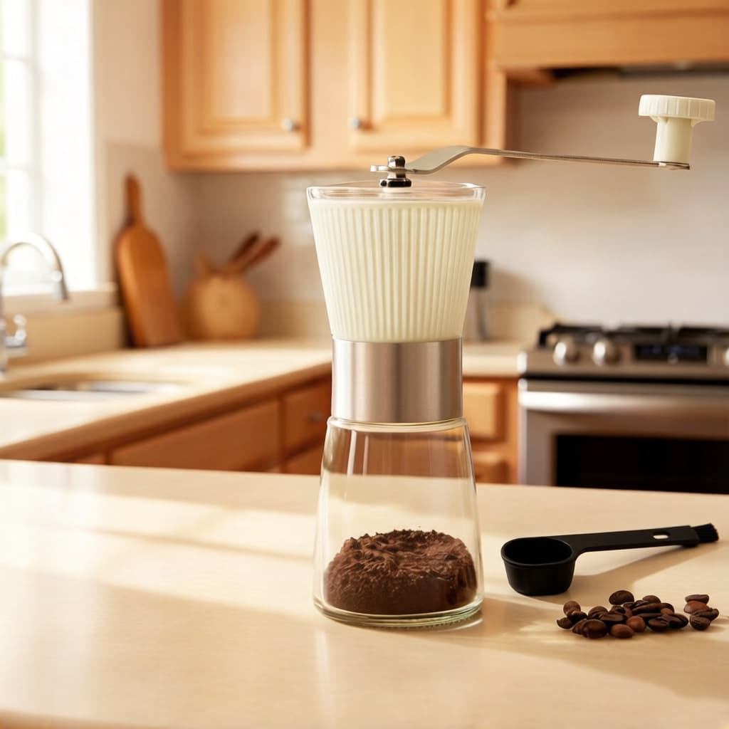 Cross-border New Hand-crank Coffee Grinder Coffee Machine Coffee Grinder Coffee Bean Mill Coffee Machine