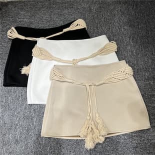 2026 Summer New Style Versatile One-Step Skirt Satin Bodycon Skirt Sexy Slimming Anti-Exposure Short Skirt for Women
