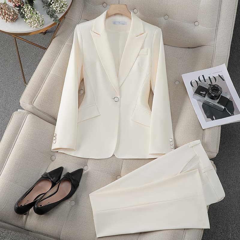 Green suit jacket for women spring 2025 new fashion casual temperament high-end commuting professional suit