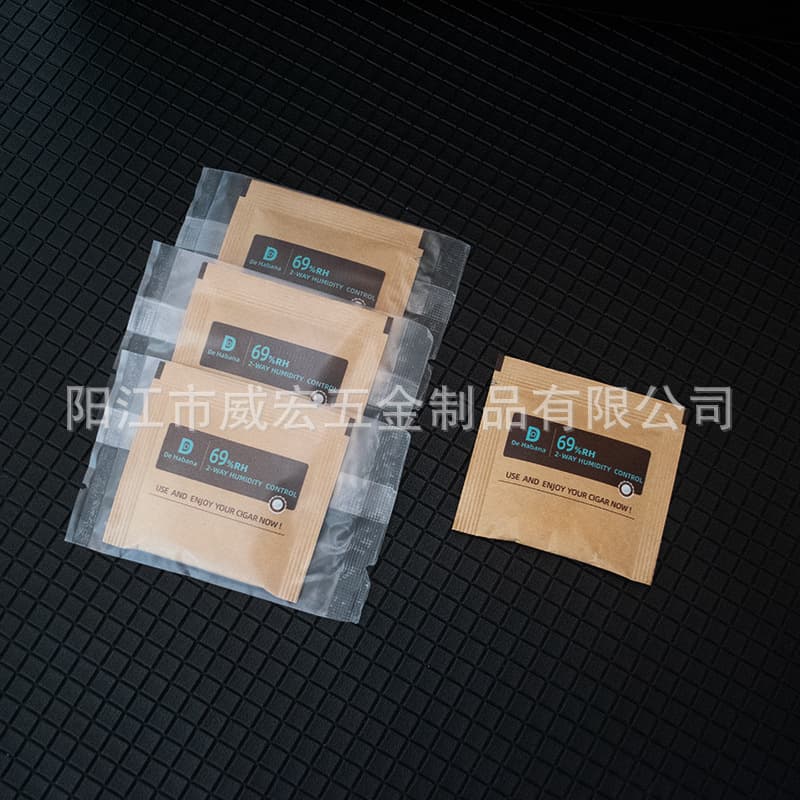 Wholesale cigar tobacco humidifier packs/bags, 8g x 69g packs, dual-mode humidity control packs, dehumidifiers, 69% humidity control sheets.