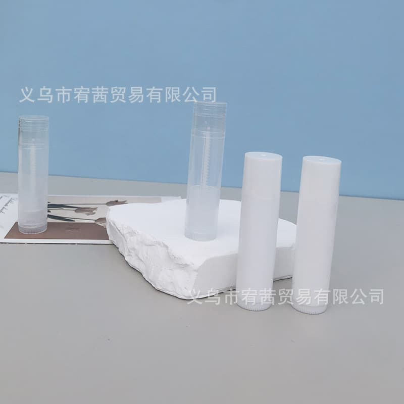 Lipstick tube DIY Lithospermum ointment mint ointment tube direct filling 5g lip balm tube lipstick tube mouth wax tube pp plastic packaging material