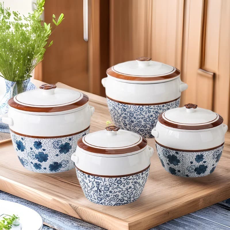 Overflowing water-proof stew pot, dripping soup stew pot, soup stew pot, special pot inner pot with holes, filter-free ceramic large soup cup