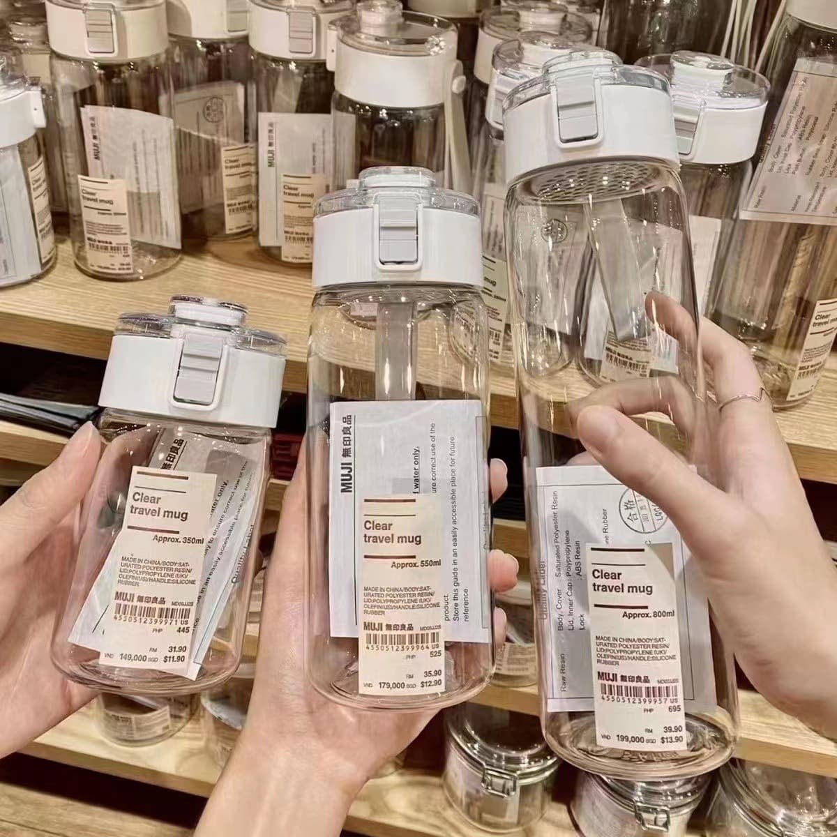 New Style Plastic Water Bottle for Summer, Unisex Student Simple Portable High-Value Small/Large Capacity Pop-up Lid Cup Factory