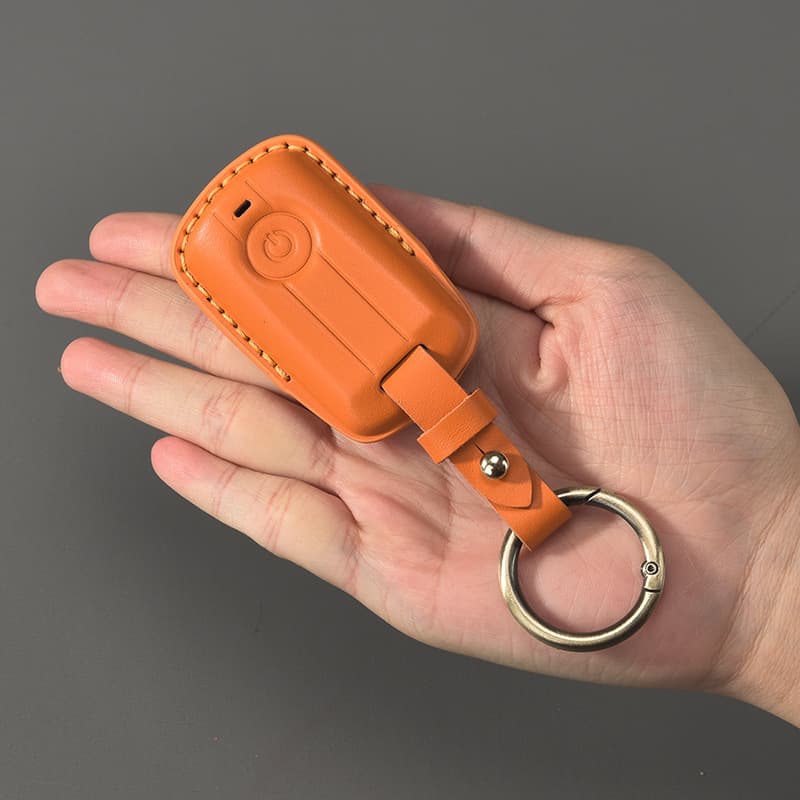 Compatible with new Yamaha XMAX300 motorcycle key case, 2025 NVX155 shell, NMAX155 genuine leather buckle