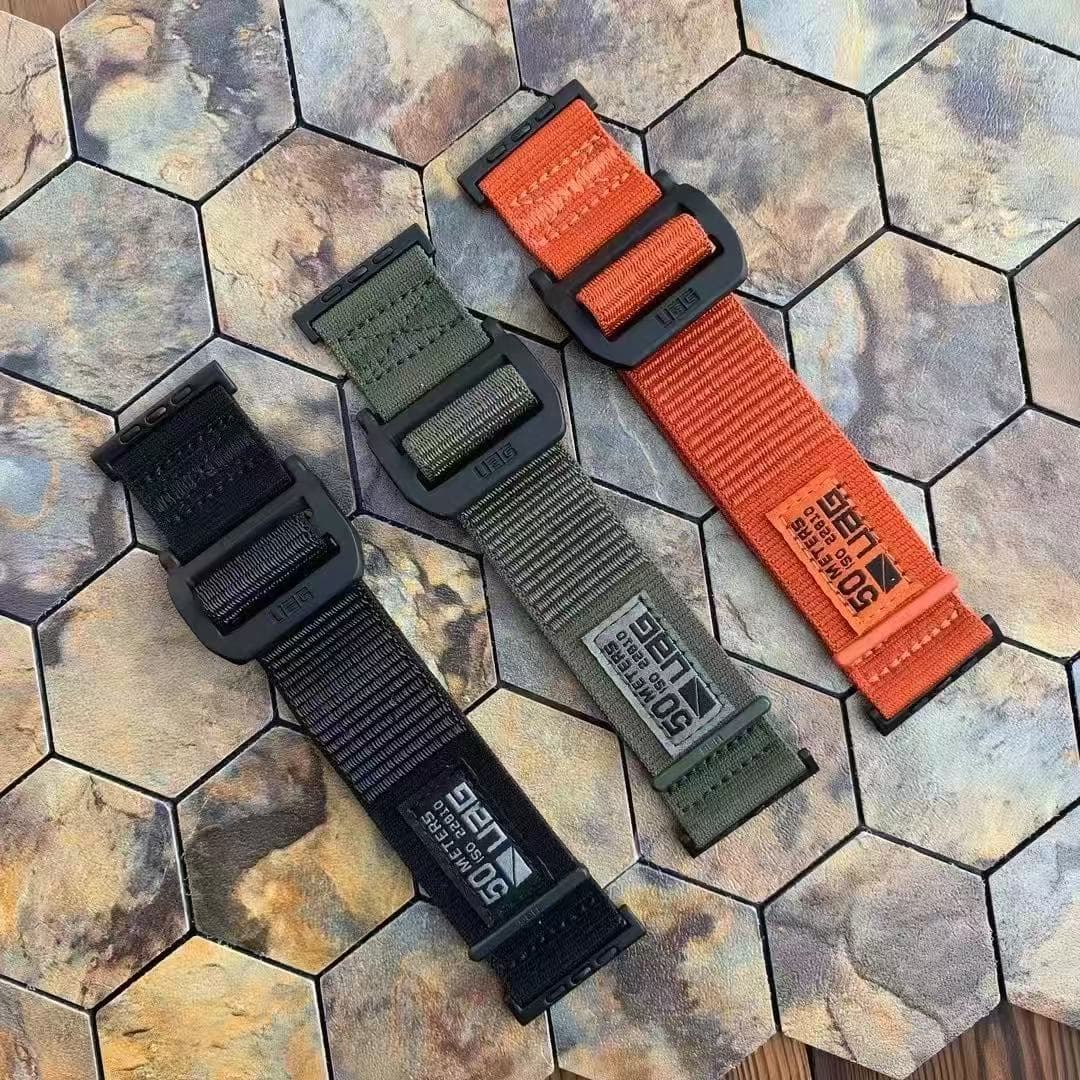 UAG Compatible Apple Watch Band for iWatch Ultra 8/7/6, Nylon 49mm 45mm Velcro Strap