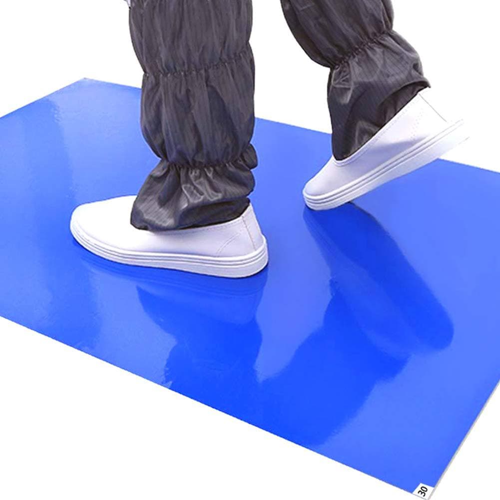 Cleanroom Disposable Blue Antibacterial Sticky Mat, Floor Adhesive Foot Dust Removal Mat, Free Shipping 24x36 Inches