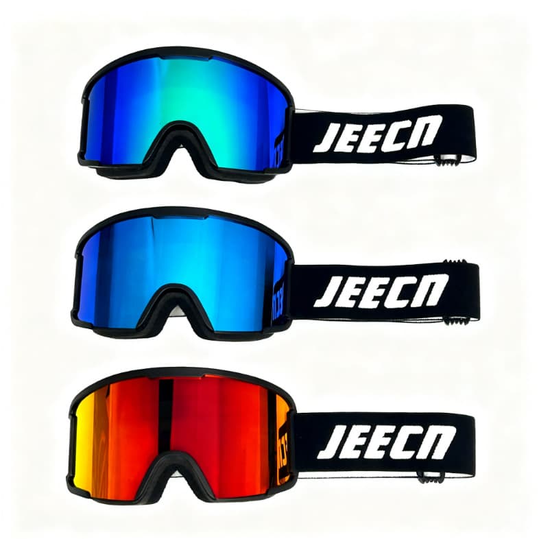 Anti-fog HD Ski Goggles Large Field of View Mountaineering Goggles Windproof Snowproof Cycling Goggles Helmet Lens Sunglasses