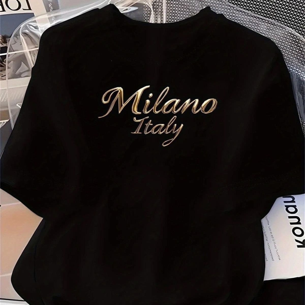 Export Overstock Summer Unisex Casual Short Sleeve T-Shirt, Trendy and Loose Fit