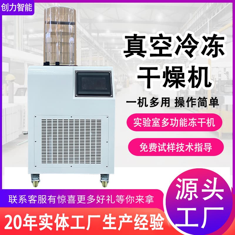 Freeze Dryer for Fruits, Vegetables, Meat, Seafood, and Pet Biscuits - Vacuum Freeze Dryer for Laboratory and Household Use
