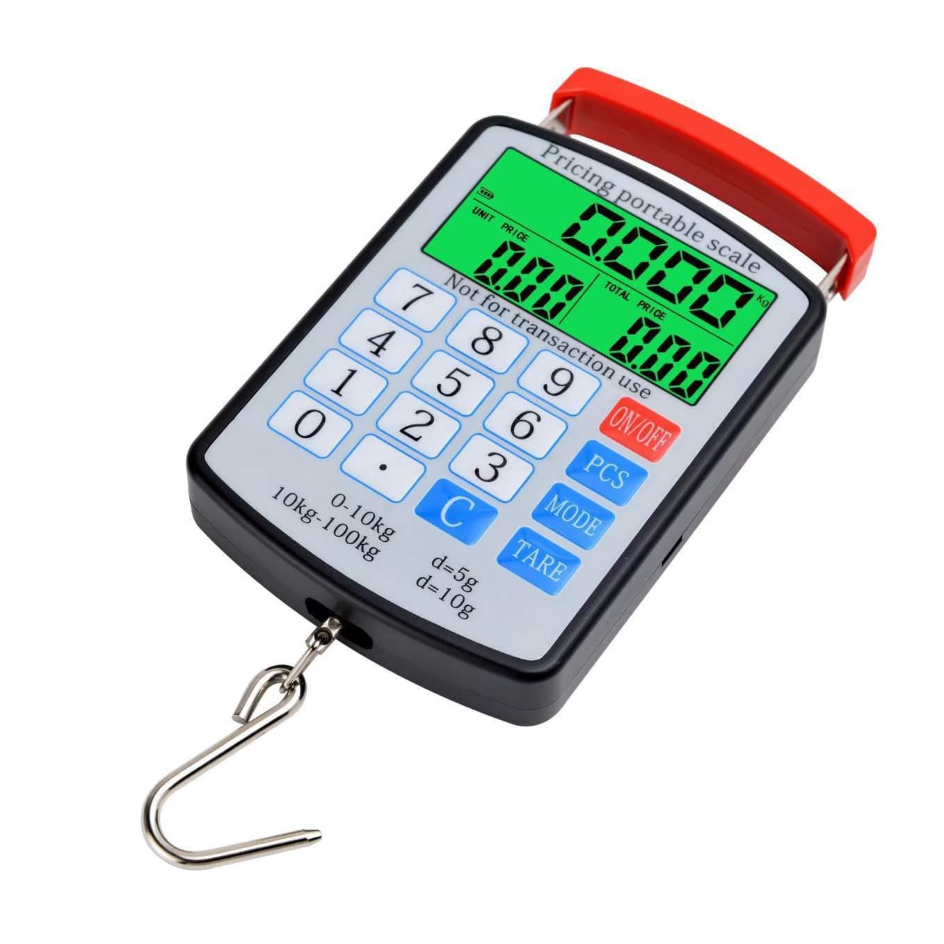 100kg price-valuable portable scale commercial electronic scale cross-border foreign trade wholesale English electronic scale hook weighing