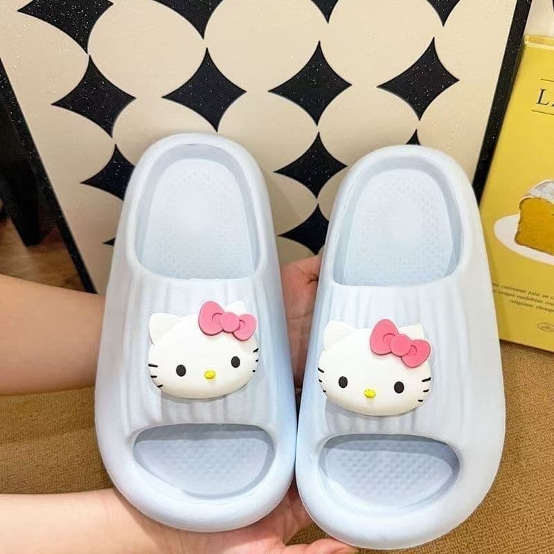 2026 New Style Women's Slippers for Outdoor Summer Wear, Cute KT Cat Fashion Soft Sole Non-Slip Beach Sandals