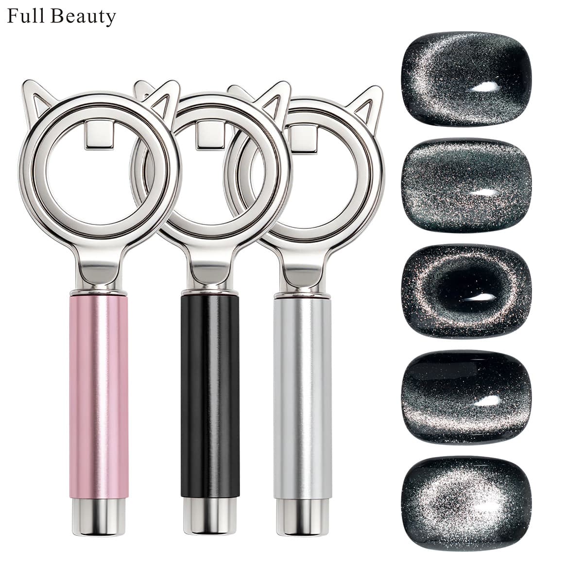 FULL BEAUTY cross-border new manicure tool multi-functional cat eye magnet magnetic ball DIY strong magnetic nail