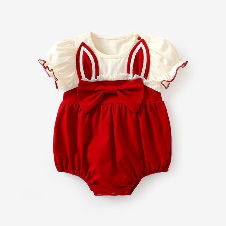 Baby Summer Bodysuit Newborn Clothes Baby Girl Romper Full Month 100 Days Jumpsuit Summer Thin