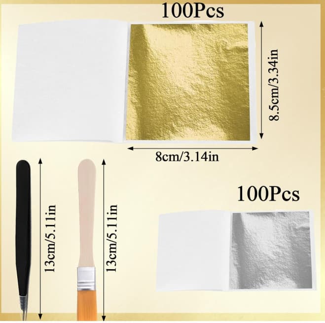 Factory Wholesale Hot Selling Kit Finished Gold Foil Paper DIY Color Foil Imitation Gold Foil Epoxy Resin, Custom Labeling Available for Cross-Border Supply