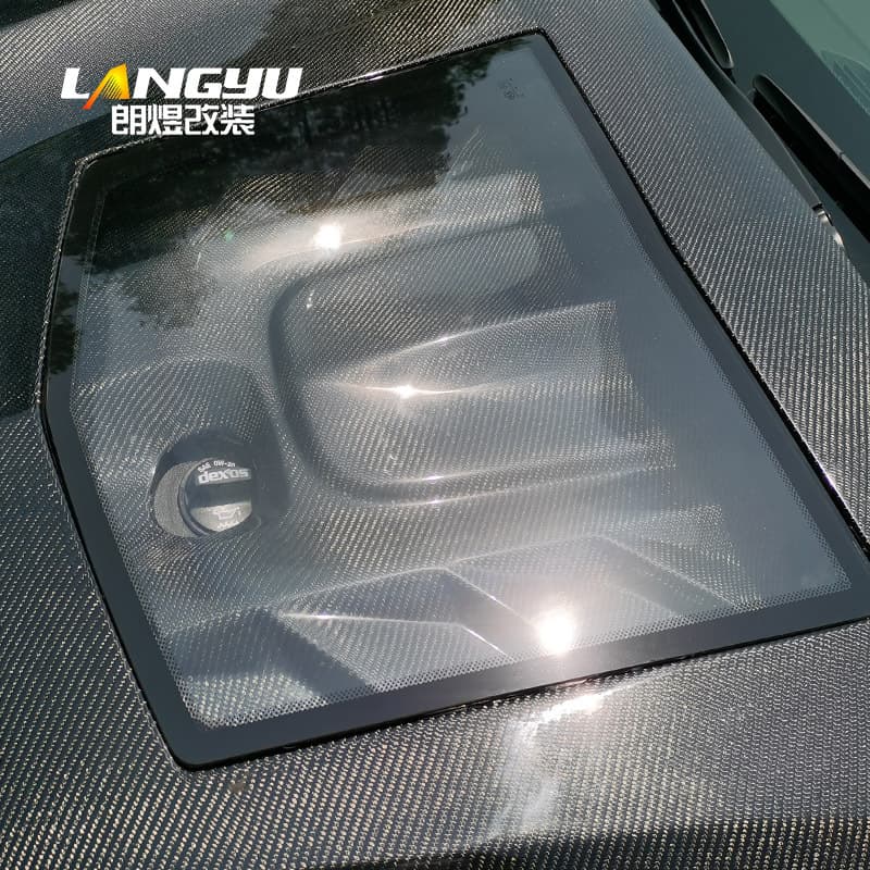 Suitable for Cadillac CT4 Langyu GTS carbon fiber hood hood head cover GTS modified car car
