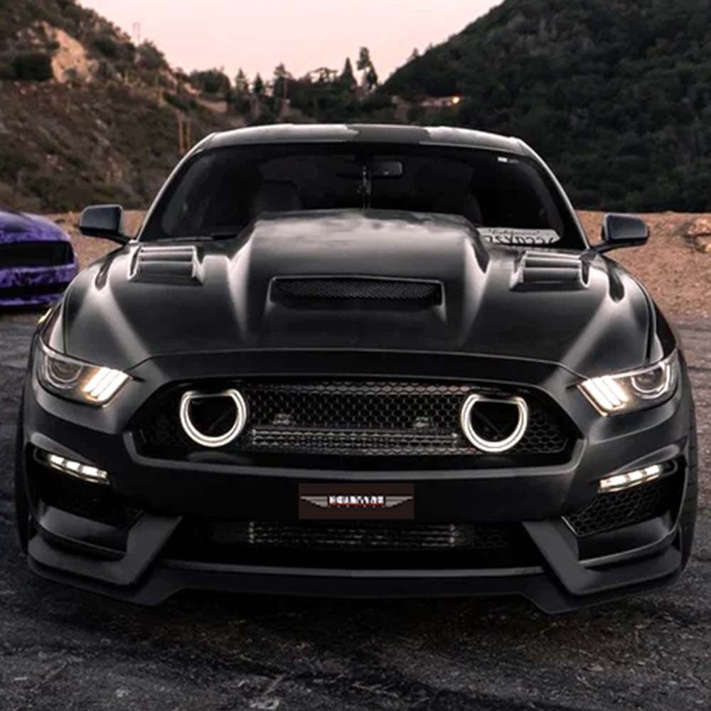 Upgraded GT350 Bumper with Lights Body Kit for Ford Mustang 2015-2017 Auto Parts