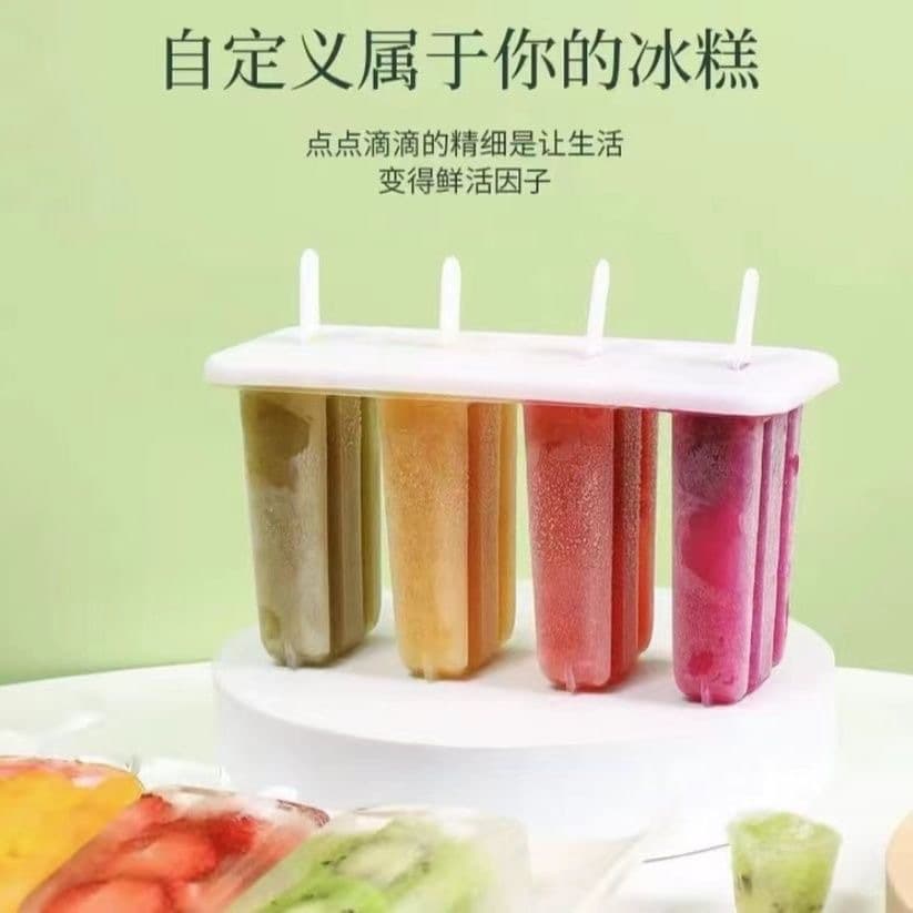Ice Cream Mold Set for Home Use - DIY Popsicle, Ice Lolly, and Ice Cube Maker Kit