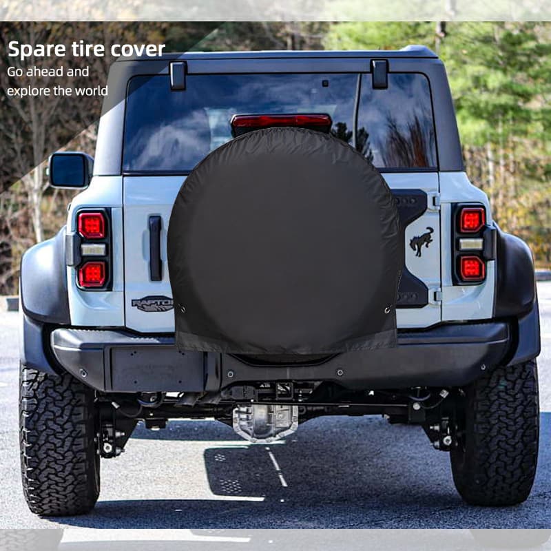 Universal Car Tire Cover 210D Silver-Coated Oxford Fabric Waterproof Sunproof Dustproof Spare Tire Cover Tire Protector